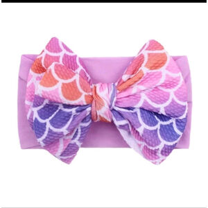 Cute Printed Bow Headband for Girls Kids Hair Band Stretchy Comfortable Nylon